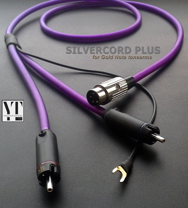 YT Analogue Audio Cable Designs Plus Phono OCC silver 1,5m (for Goldnote)